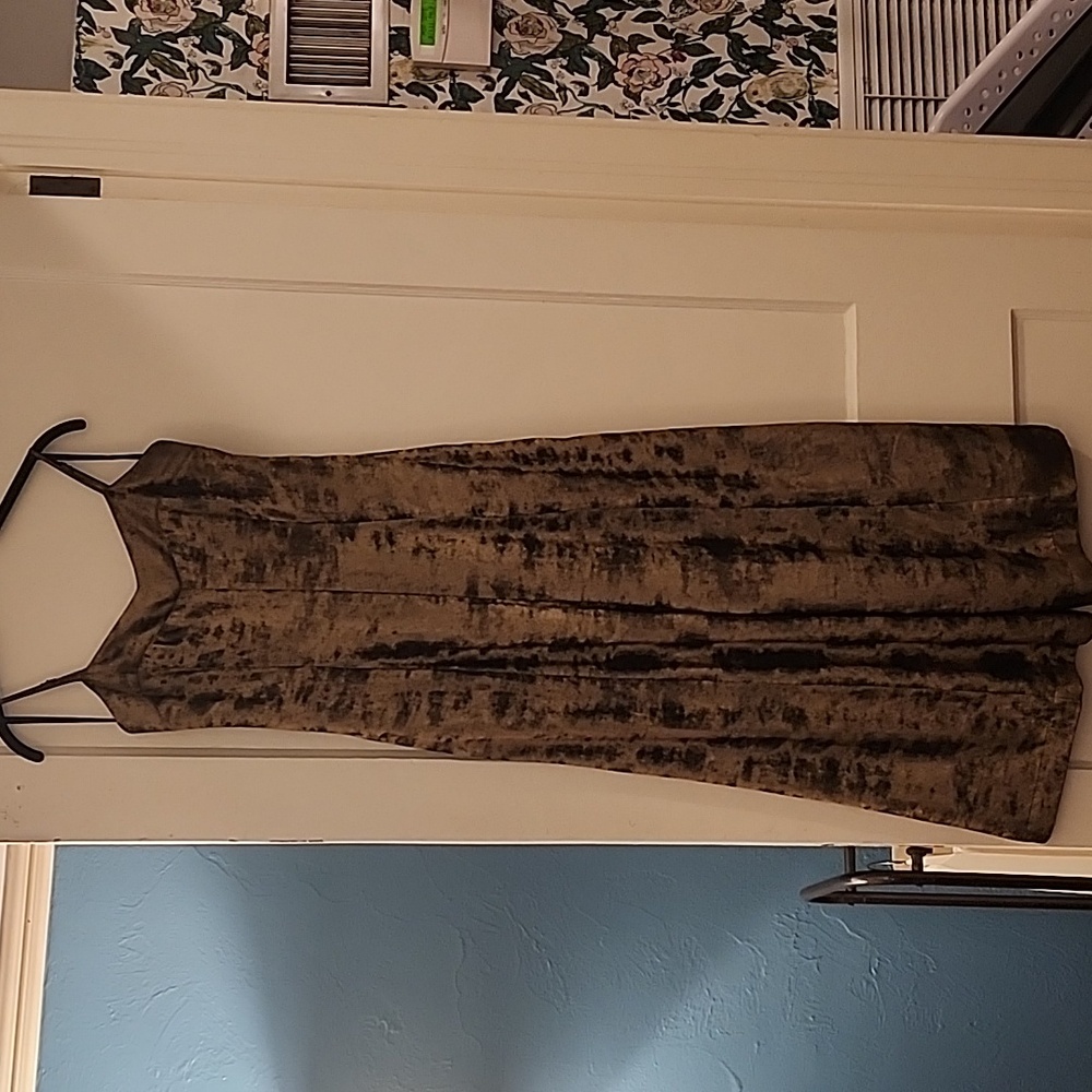 Anthropologie Erika Wide Leg Jumpsuit 2 Metallic Pewter Cropped Pockets Zip - Picture 7 of 9